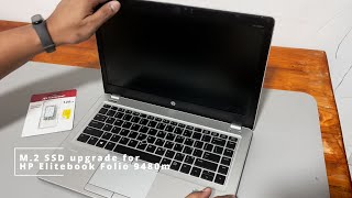 HP Elitebook Folio 9480m M2 SSD Upgrade [upl. by Ahsaeym141]