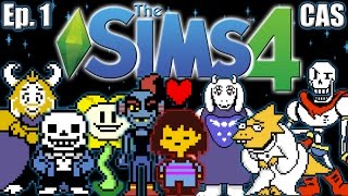 The Sims 4  Undertale Theme  Ep 1 Create A Sim [upl. by Aneerahs513]