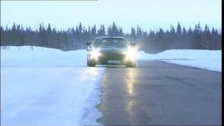 Driving New Mercedes SLS AMG Gullwing 2011 Sweden Arjeplog [upl. by Azzil]