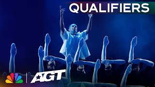 Murmuration MESMERIZES the crowd with a stunning performance  Qualifiers  AGT 2023 [upl. by Magnum]