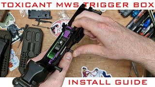 How to Install The Toxicant Airsoft MWS Adjustable Trigger Box [upl. by Craig508]