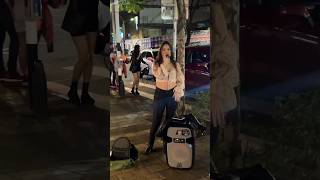 Cuttest Latina Street Singer 🤩 Medellin 🇨🇴 [upl. by Anileva]