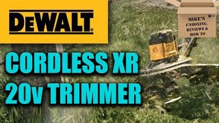 DeWALT DCM561 18v Flexivolt Cordless Garden amp Yard Trimmer In Action [upl. by Wilbert]