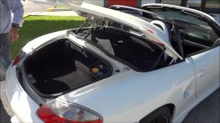 Porsche 986 Boxster SPYDER Conversion  Convertible Top Installation and Removal V1 [upl. by Kerrill799]