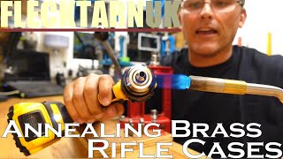 70 Annealing Rifle Brass Cases Live Demo [upl. by Ahseyn]