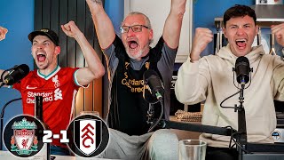 Dad Goes Crazy With Gakpo Winner  Liverpool 21 Fulham Reaction [upl. by Annaihr]