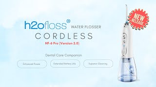 h2ofloss® Upgraded HF6 Water Flosser [upl. by Lezirg]