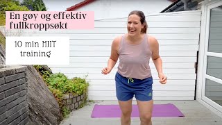 12 min HIIT training  for hele kroppen [upl. by Mamoun]