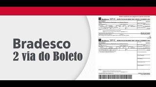 2 VIA BOLETO BRADESCO  ATUALIZAR BOLETO EM 2 PASSOS [upl. by Payson]