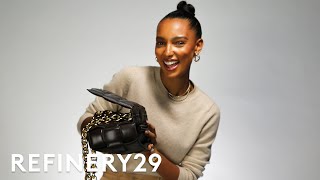 Whats In Supermodel Jasmine Tookes Bag  Spill It  Refinery29 [upl. by Ecnahoy]