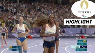 Para Athletics Womens 100m T38 Final Highlights 2024  Paris Paralympics 2024 [upl. by Humberto356]