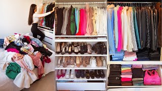 ORGANISING AND DECLUTTERING LAURA’S WARDROBE  CLOSET CLEANOUT 2022 [upl. by Pepin]