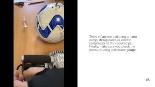 Our Guide To Inflating Footballs ⚽  Tutorial  Pendle Sportswear [upl. by Adrea]