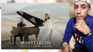 Faouzia amp John Legend  Minefields REACTION [upl. by Kowatch]