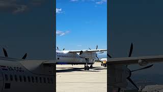 De Havilland Dash 8400 engine start [upl. by Ellecrad559]