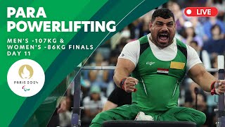 Para Powerlifting  Mens 107kg amp Womens 86kg Finals  Day 11  Paris 2024 Paralympics [upl. by Lionello]