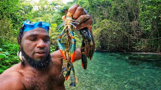 JAMAICAN INVASIVE Crayfish Hunt with LOCAL YOUTUBERS [upl. by Socher499]