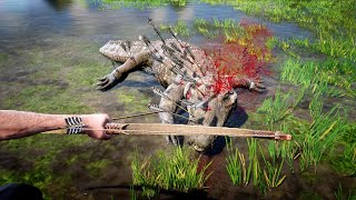 Shocking Moment   Bow vs Crocodile RDR 2 Online Gameplay in Hindi [upl. by Eveline]