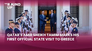 Qatar’s Amir Sheikh Tamim Marks His First Official State Visit To Greece [upl. by Yeltsew373]