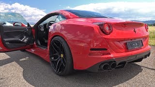 Novitec Rosso Ferrari California T NLargo  Start Revs Drag Racing [upl. by Feil]