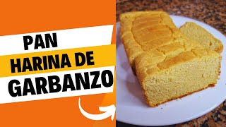 PAN DE HARINA DE GARBANZO EN LICUADORA  FACIL Y SIN GLUTEN [upl. by Leidba]