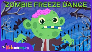 Zombie Freeze Dance  The Kiboomers Kids Songs  Halloween Party [upl. by Atiuqrehs]