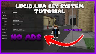 Da hood OP Lucidlua KEY SYSTEM TUTORIAL NO ADS [upl. by Groot]