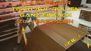 großer Klapptisch auf Rollen ganz einfach zu verstauen Teil 1  Tabletop Tisch für Warhammer  Tab [upl. by Pesvoh322]