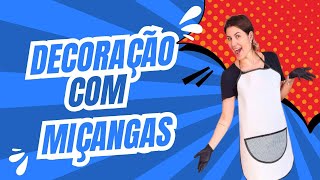 DIY Como fazer peças decorativas de cimento e miçangas [upl. by Rickart]