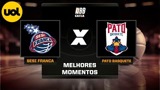 NBB CAIXA MELHORES MOMENTOS FRANCA 97 X 65 PATO [upl. by Anoid]