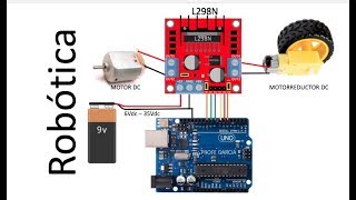 ✅ El más usado en Robótica para controlar Motores DC Motores de Pasos Driver L298N Puente H [upl. by Cirdor793]