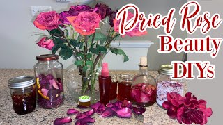 DIY Dried Rose Hair and Skin Products  DIY Rose Infused Oil for Skin  🌸 DIY Rose Series 🌸 [upl. by Ashlie919]