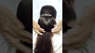 Beautiful hairstyle for saree  hairstyle for girl [upl. by Ahsiei]