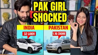 PAKISTANI REACTION ON INDIAN CARS VS PAKISTANI CARS PRICE COMPARISON [upl. by Ainorev15]