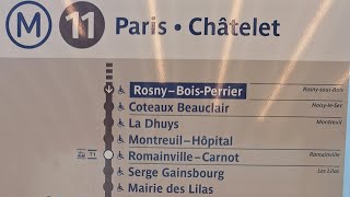 Prolongement Est ligne 11 du Métro de Paris [upl. by Zurc]