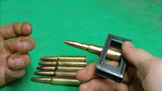 How to load Italian Carcano Enbloc Clip 735 and 65 Carcano [upl. by Ened]