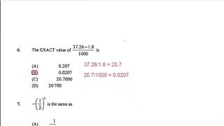 CXC Math MCQ 2011 Part 1 of 3  Questions amp Answers [upl. by Htrow]