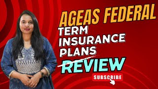 Ageas Federal Term Insurance Plans  Comprehensive Review  Insurance ki Baat PolicyX ke saath [upl. by Eirrot]