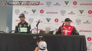 quotToday The Three Stop was Betterquot Romain Grosjean and Will Power Finish on Podium at GP of Alabama [upl. by Dat]