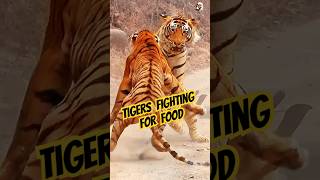 Tiger vs tiger fighting for food tiger tigerfight shorts [upl. by Ailene]