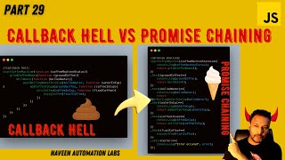 29  CallBack Hell Vs Promise Chaining in JavaScript [upl. by Ariane]