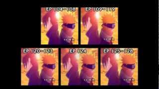 Naruto 5th OP Seishun Kyousoukyoku 5 versions 5 screens [upl. by Stacia349]