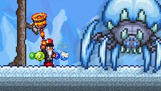 Facing the Giant Ice Spider Terraria Thorium 18 [upl. by Litch]