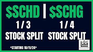 SCHD SCHG ETF STOCK SPLIT ANNOUNCED [upl. by Ellehsal]