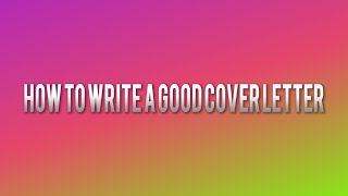 How to write a good Cover letter  Researchersjob [upl. by Dis]