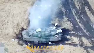 Swedish STRV122 hit by PFV drone [upl. by Nnylsia401]