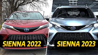 2022 Toyota Sienna vs 2023 Toyota Sienna Whats New and Improved [upl. by Suilmann]