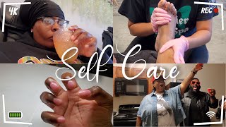 Self Care Day  ManiPedi  Lamarrs Birthday [upl. by Halie220]