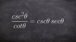 Verifying trigonometric identities by multiplying by the reciprocal [upl. by Romeo271]