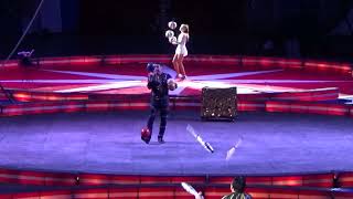 Juggling display The Jordan World Circus 2023 Rapid City SD [upl. by Kinsman]